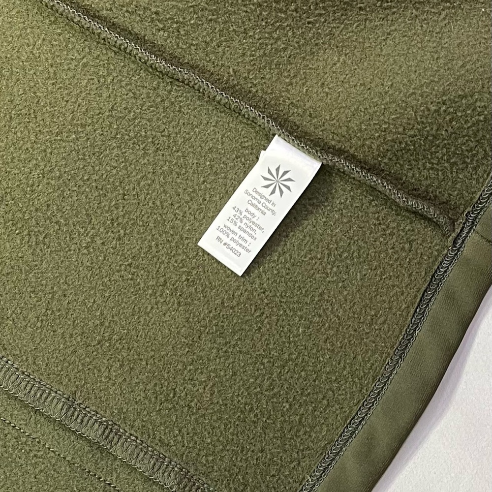 Athleta Verbier Full Zip Hooded Softshell Lined Jacket Forest Green - M - EUC! - Picture 6 of 7